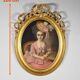 Important Pastel “The Girl with the Canary”, 19th century French school