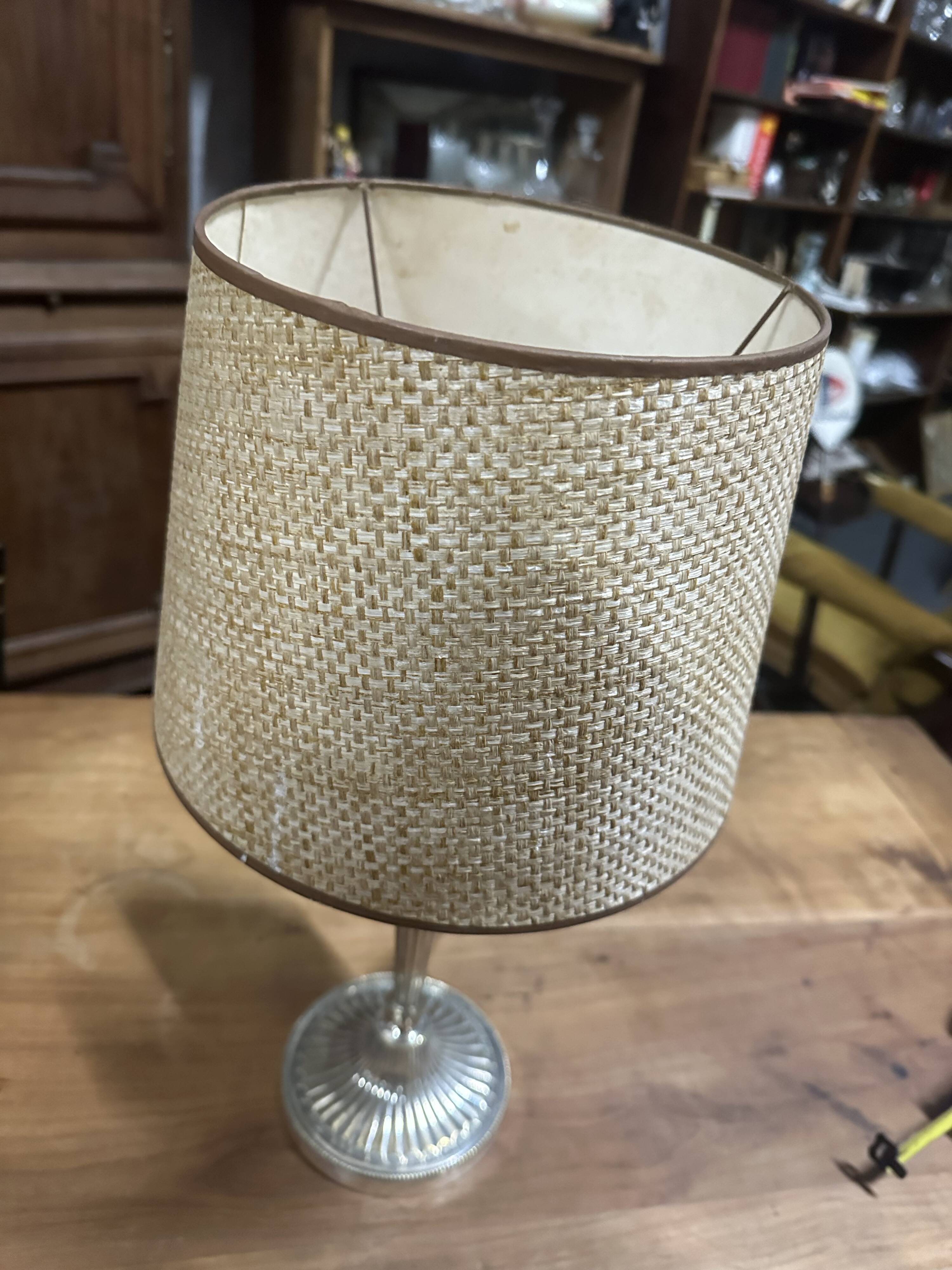 Pair of silver metal torches