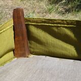 Fauteuils crapauds en velours vert, les 2