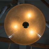 Lustre en verre Art Déco, Kamenicky Senov, années 1930