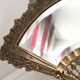 Antique brass mirror