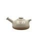Mid-century Modern cream gres teapot, Franco Bucci Italy ca. 1970