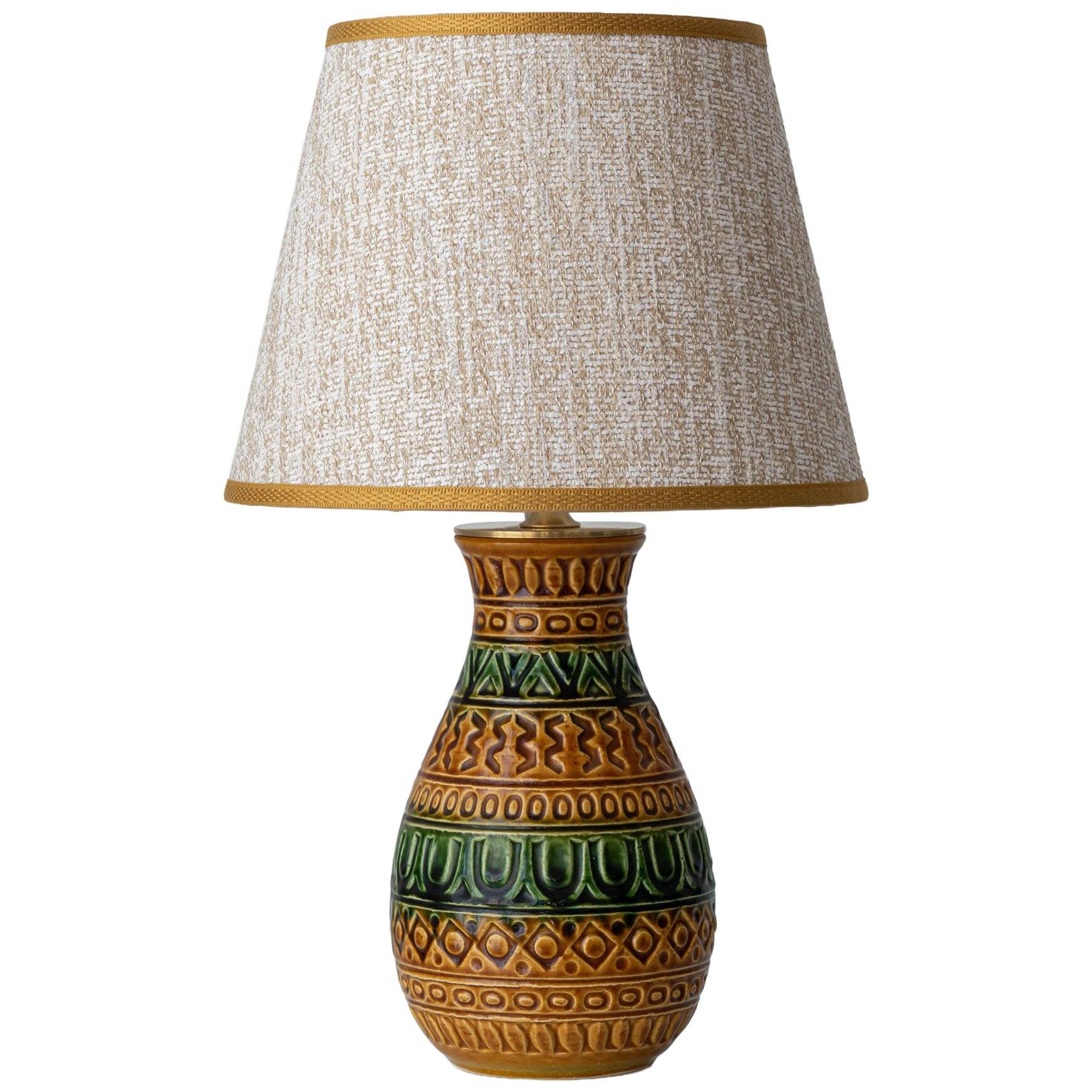 Bay Keramik Ceramic Table Lamp, Bitossi Style, circa 1960s-1970s