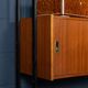 Vintage 20thc italian modular teak wall cabinet c.1960