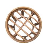 Vintage rattan pouf