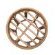 Vintage rattan pouf