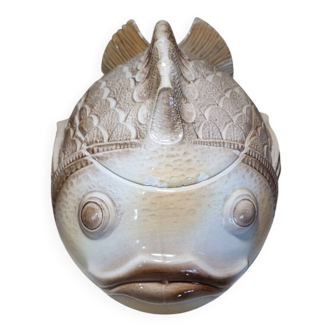 Soupière poisson Sarreguemines