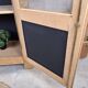 GLASS CABINET IN SOLID OAK
