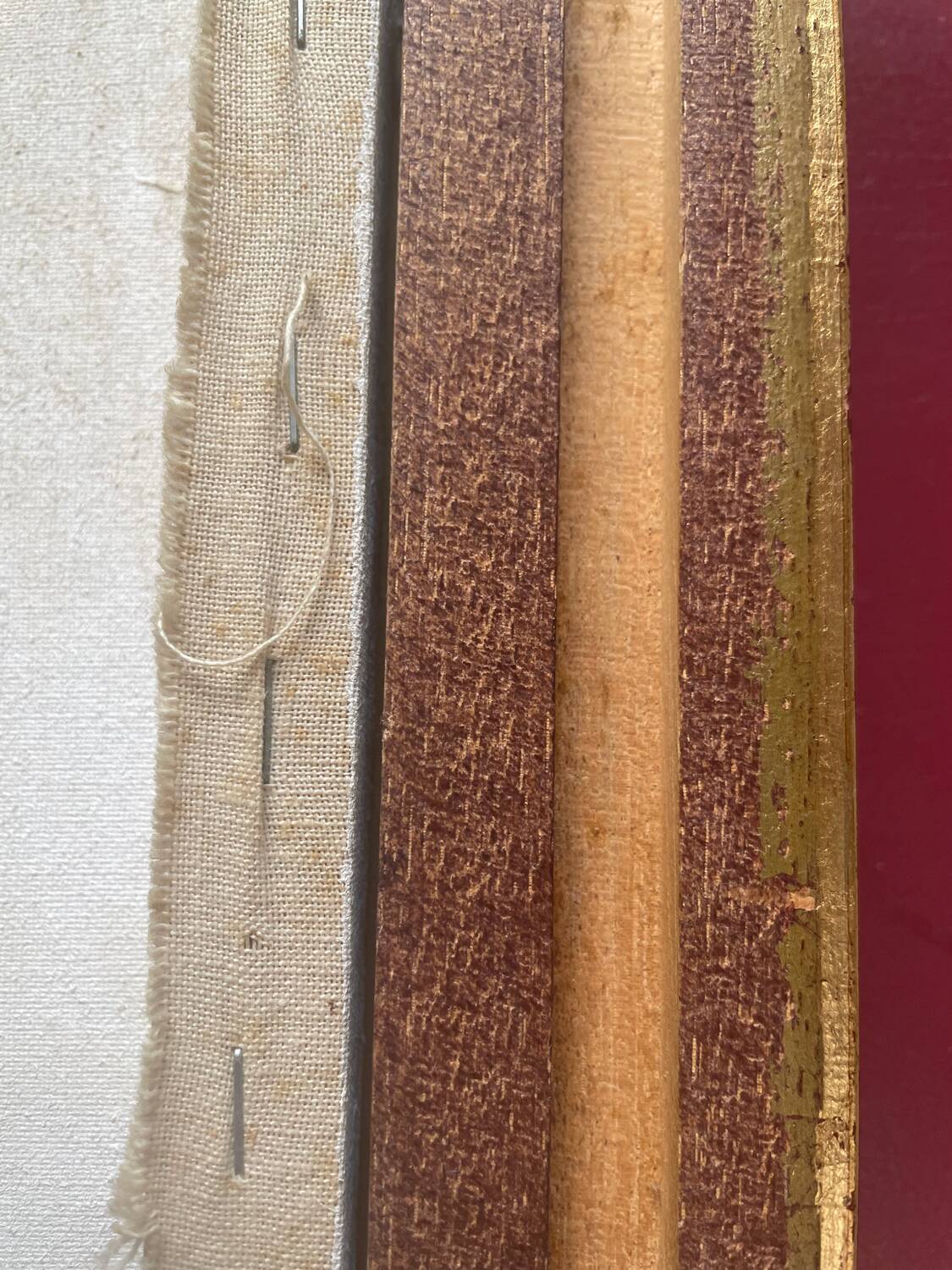 Large framed flower painting