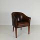 Chaise de bureau en cuir de mouton
