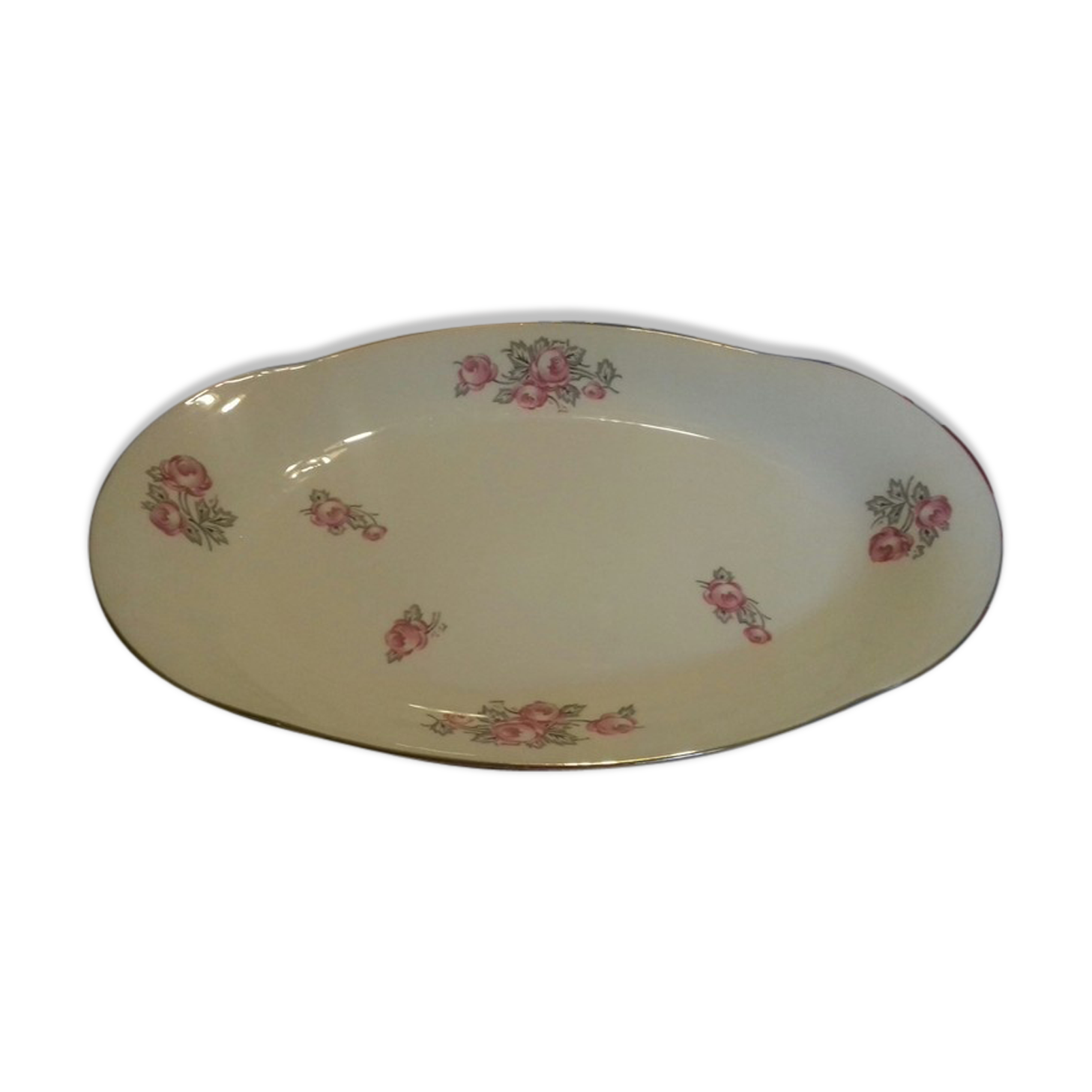 Flat oval BH porcelain from limoges