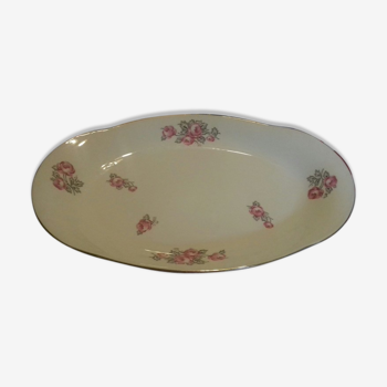 Flat oval BH porcelain from limoges