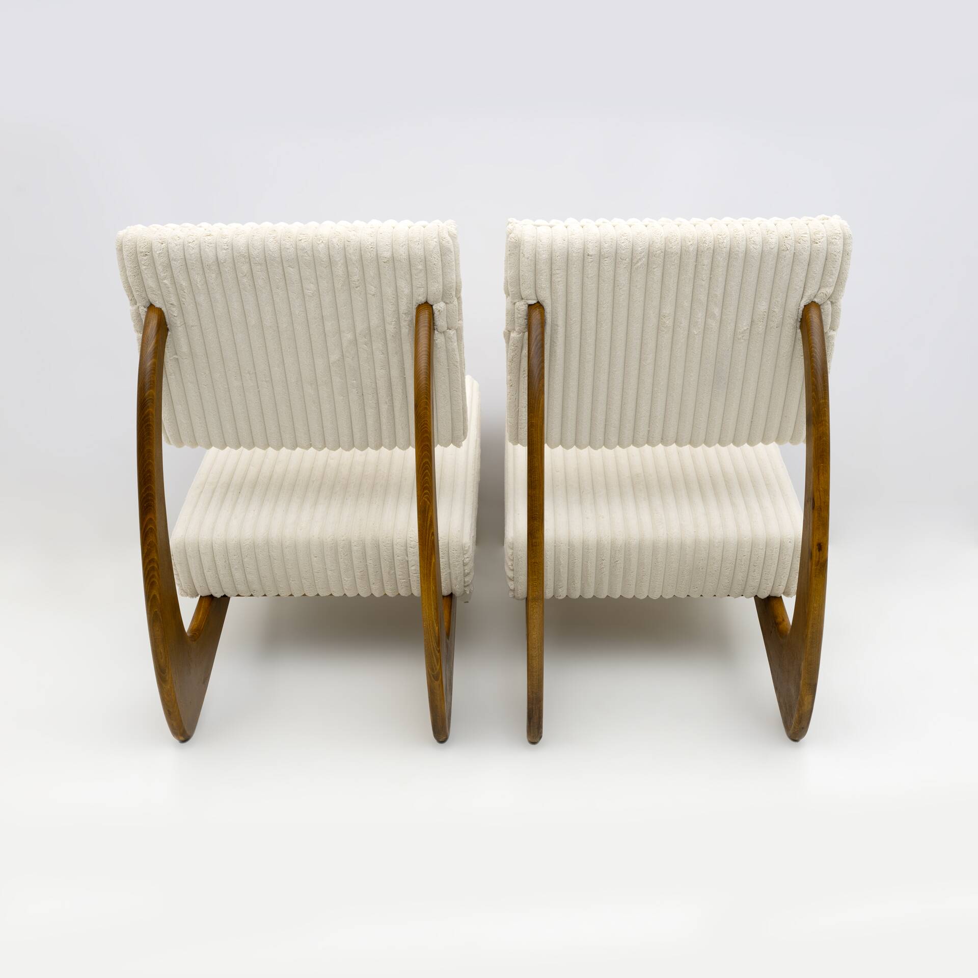 Paire de fauteuils lounge Adrian Pearsall en noyer, style Mid-Century, pour Craft Associates