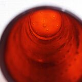 Vase en verre vintage orangé