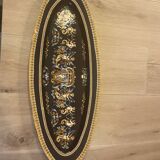 Decorative tray in Gien porcelain, Renaissance style