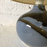 Blue ceramic lamp, circa 1980.