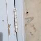 Antique wall cupboard door circa 1900 228x60.5 cm