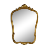 Miroir doré biseauté style rocaille deknudt belgique vintage