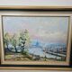Oil painting on canvas - Normandy - Duclair signed Yves Bouffigny 1997