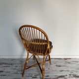 Bamboo and rattan chairs circa 60/70 from maison drucker