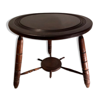 Modernist bobbin wood turnt coffee table, 1950s