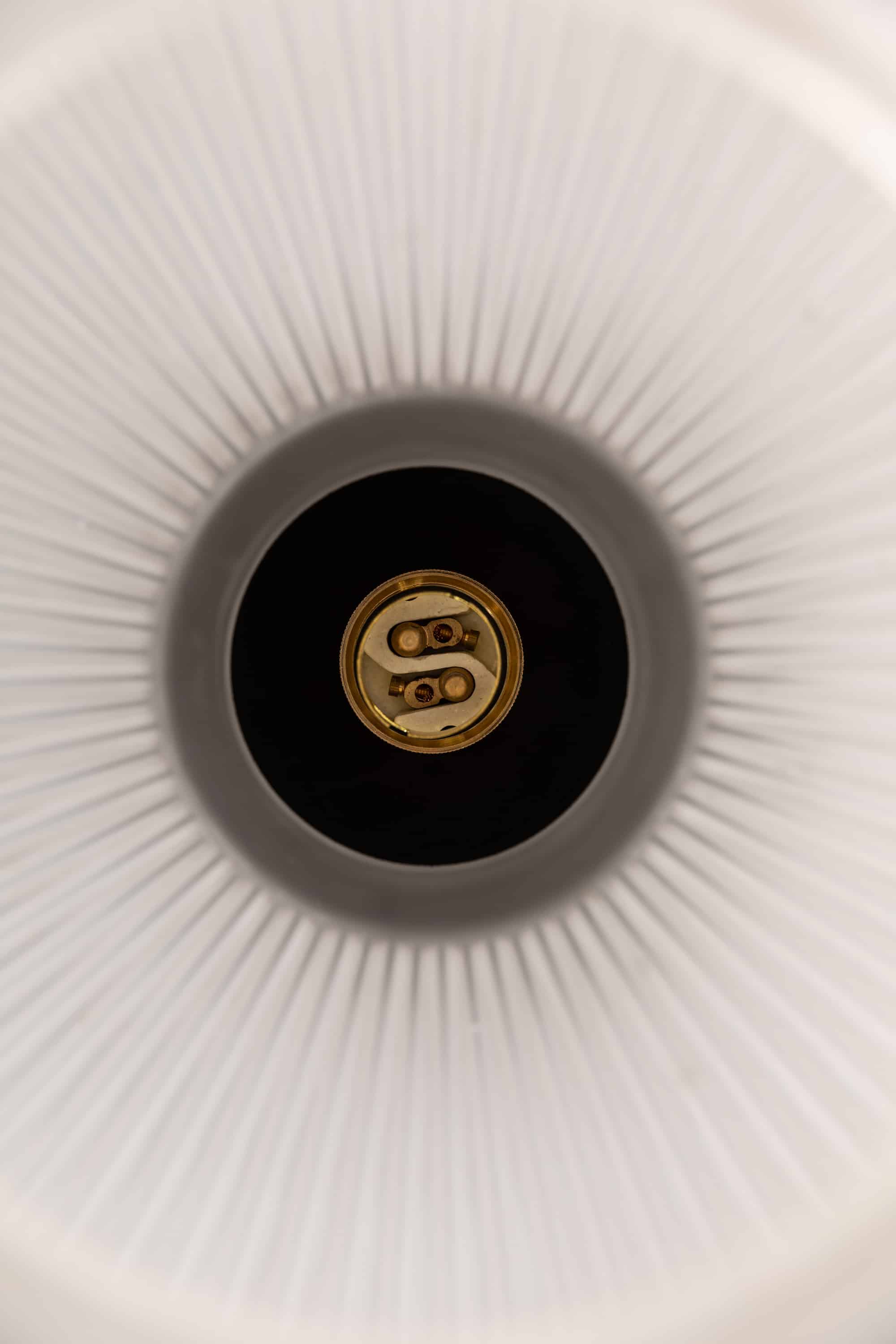 Pair of holophan lamps