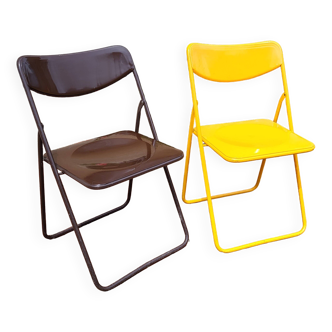 Paire de chaise pliantes Ikéa Années 80