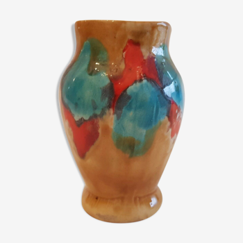 Vase céramique émaillée poterie d'Anduze