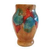 Ceramic vase enamelled Anduze pottery