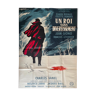 Affiche cinéma "Un Roi sans Divertissement" Jean Giono 120x160cm 1963