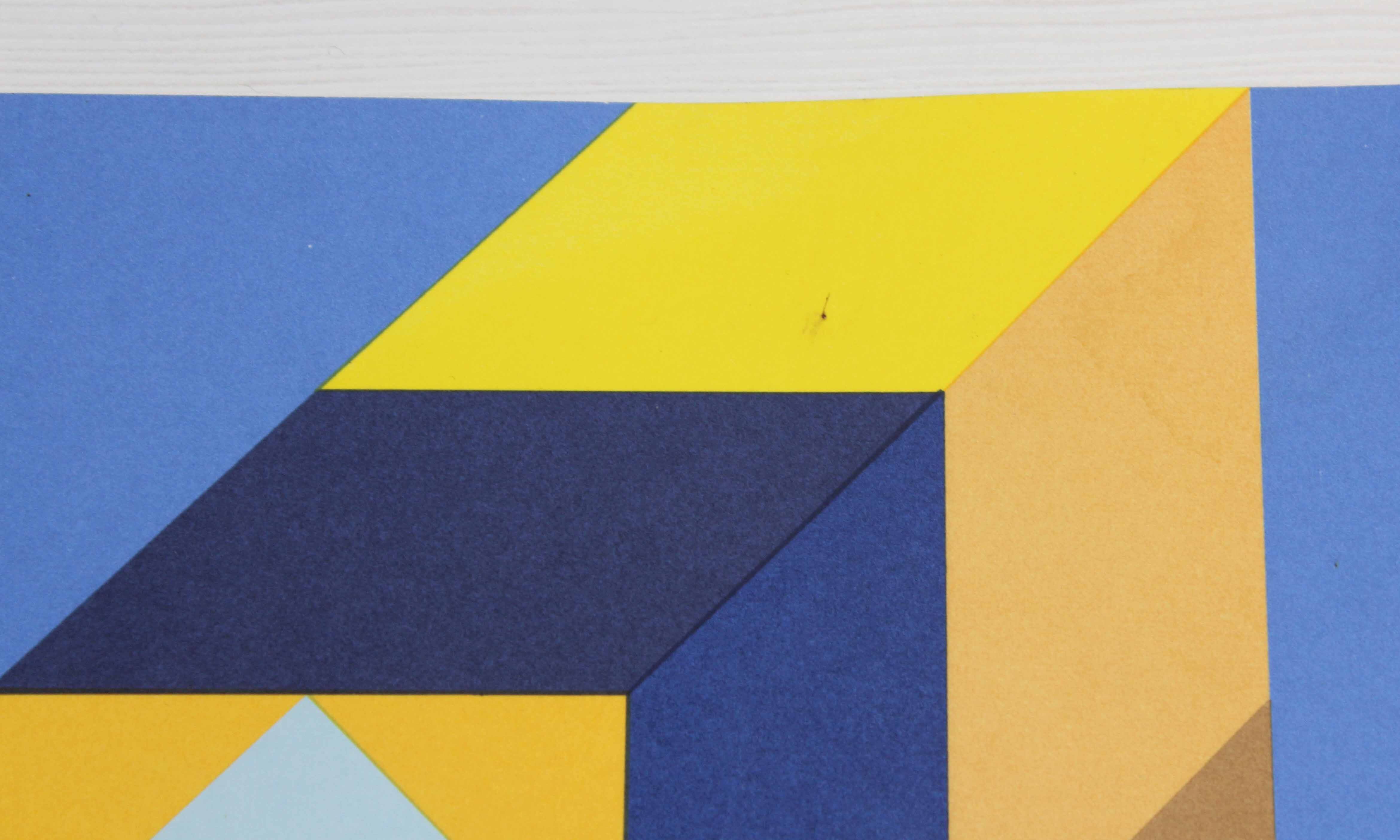 "tridimor" silkscreen by Victor Vasarely 1969