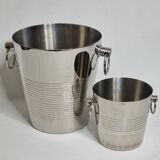 Letang Rémy stainless steel champagne cooler and ice bucket from the 80s