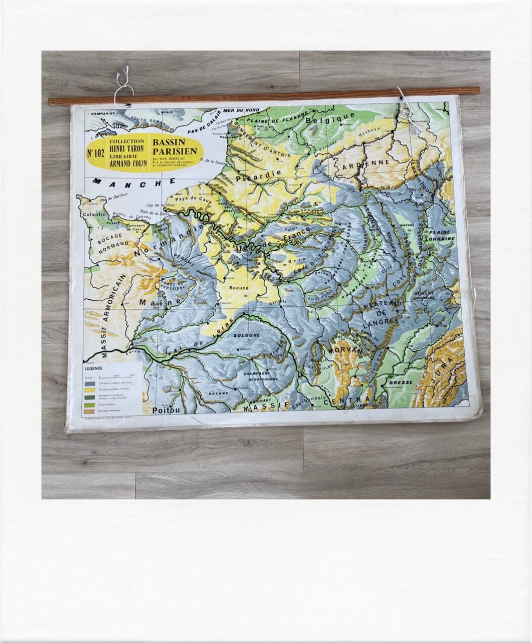 Carte scolaire ancienne Bassin parisien