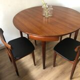 Set table and Chair Hans Olsen 1950 Scandinavian teak