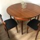 Ensemble table et chaise Hans Olsen scandinave teck 1950