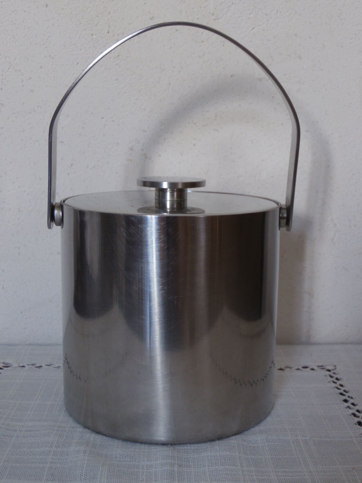 Ice bucket stainless steel vintage