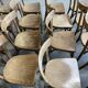 Set of 26 Baumann wooden bistro chairs from the 1950s France