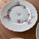 6 Limoges porcelain dessert plates - cherry blossoms -