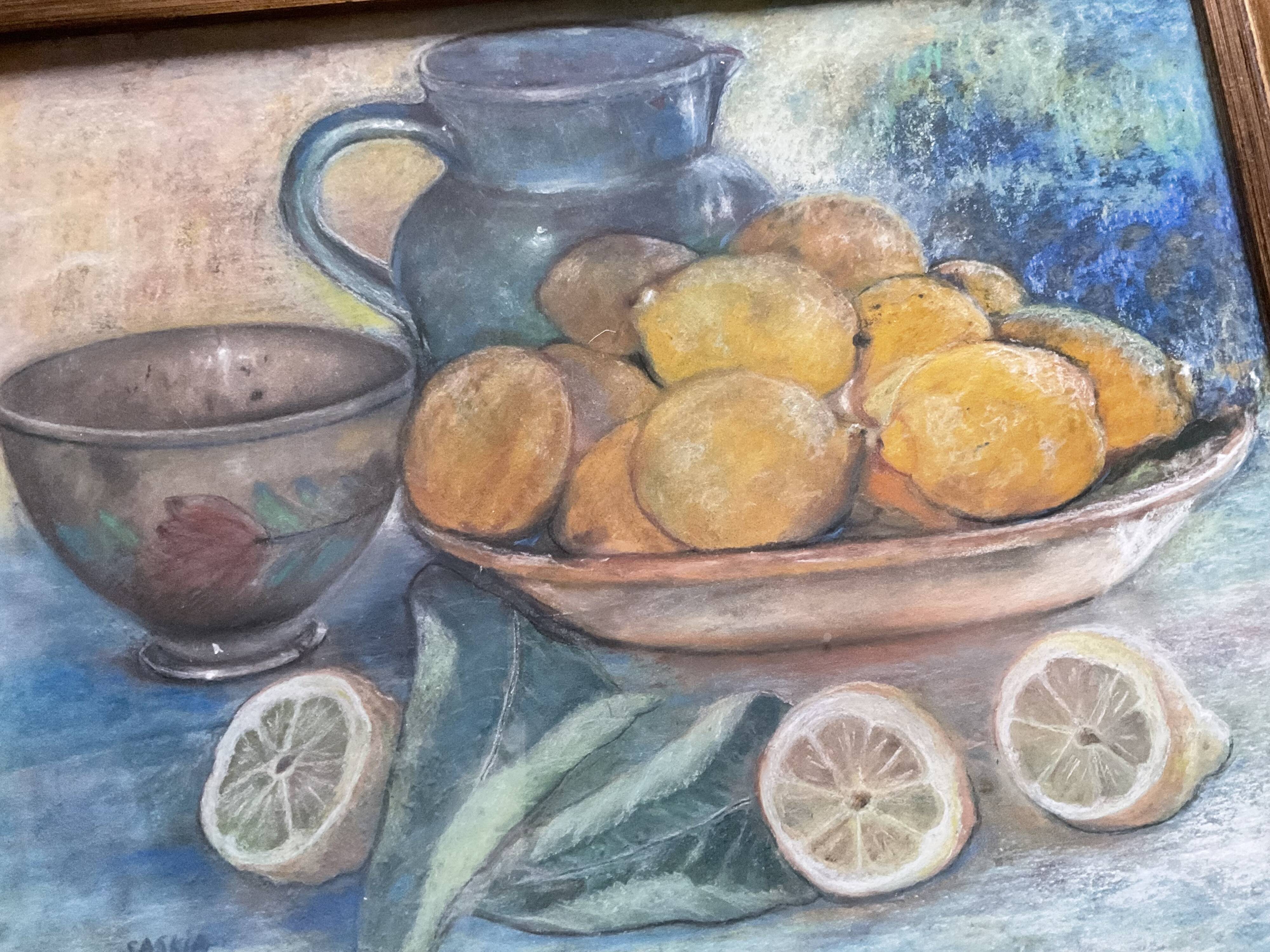 Still Life Painting with Lemons