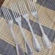 Set of 4 decorative forks with a rim