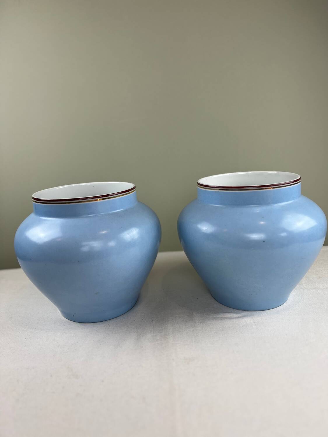 Pair of antique plant pots