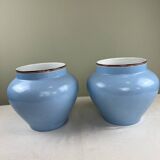 Pair of antique plant pots