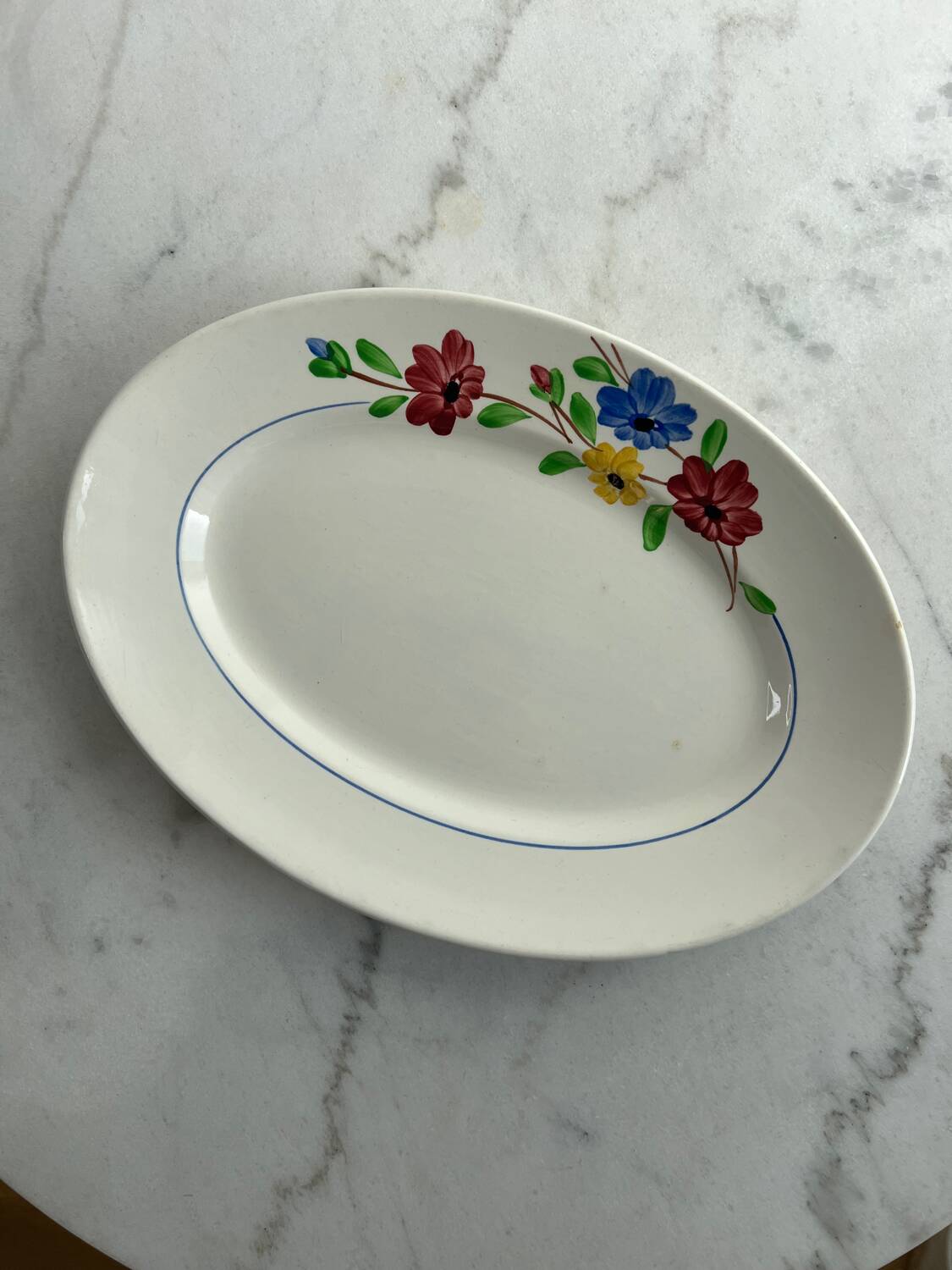 Oval presentation dish Sarreguemines Beausoleil