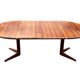 Vintage Teak Glostrup Dining Table Extendable Oval 1970s