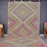 Oushak Colourful Handwoven Kilim Rug sku 1892