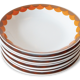 Suite 10 soup plates Winterling Bavaria 70s vintage 70's space age