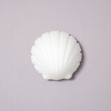 1970s Shell shaped glass lamp by Glashütte Limburg, Germany