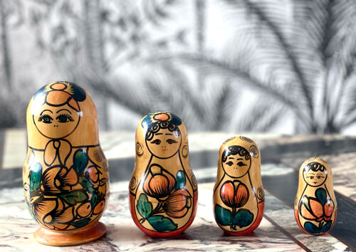 4 Vintage Matryoshkas