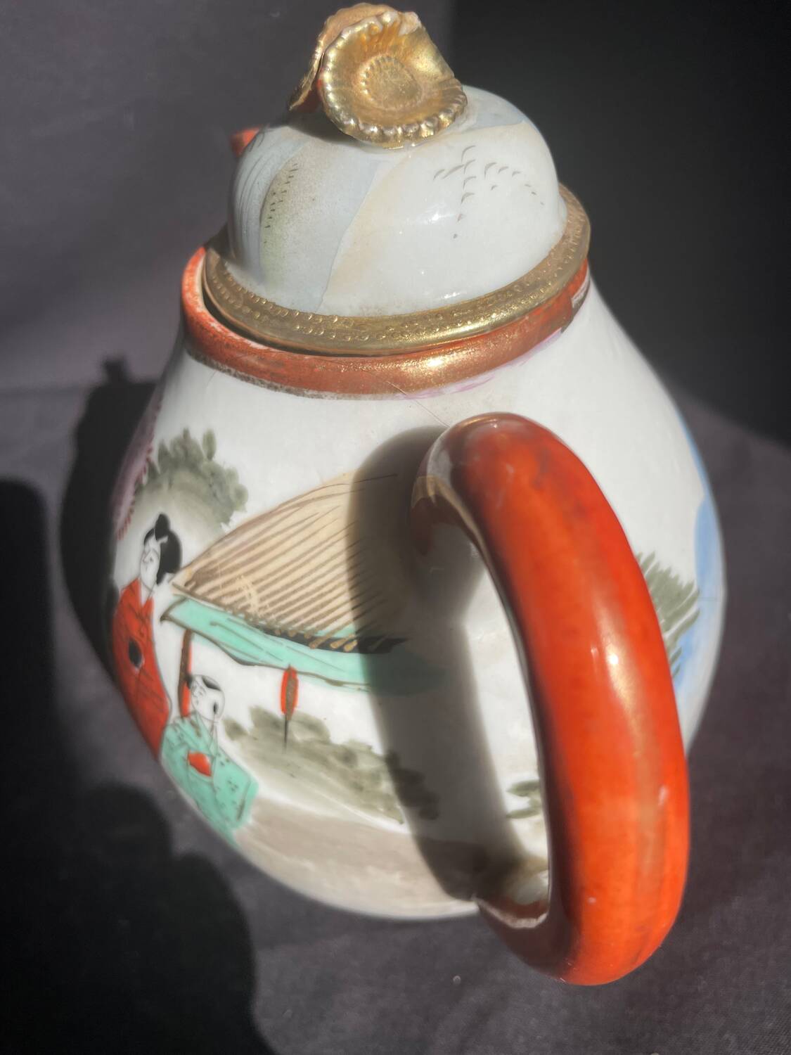 Théière japonaise Kutani