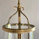 Golden lantern pendant lamp